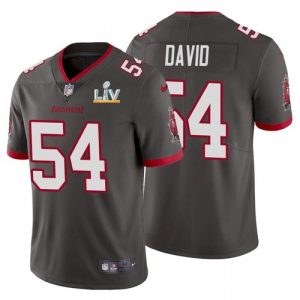 Tampa Bay Buccaneers #54 Lavonte David Grey 2021 Super Bowl LV Limited Stitched Jersey