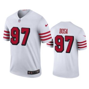 San Francisco 49ers #97 Nick Bosa White Color Rush Limited Stitched Jersey