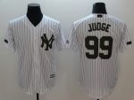 New York Yankees #99 Aaron Judge White Olive Cool Base Stitched Jersey
