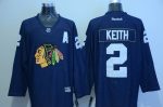 Blackhawks #2 Duncan Keith Navy Blue Denim Stitched Jersey