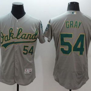 Athletics #54 Sonny Gray Grey Flexbase Authentic Collection Stitched Jersey