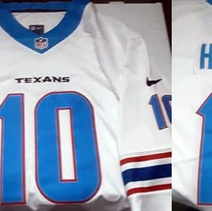 Houston Texans Custom White Limited Stitched Jersey