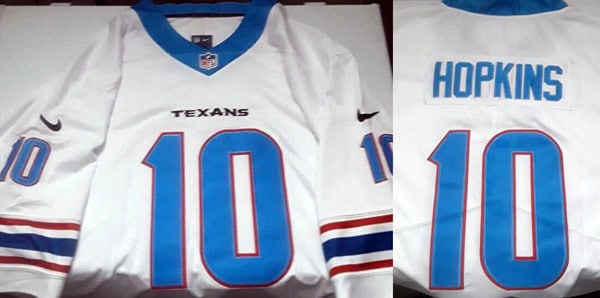 Houston Texans Custom White Limited Stitched Jersey