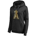 Los Angeles Angels Of Anaheim Gold Collection Pullover Hoodie Black