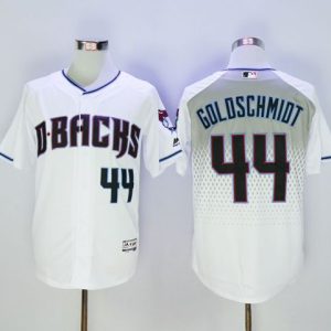 Diamondbacks #44 Paul Goldschmidt White Capri New Cool Base Stitched Jersey