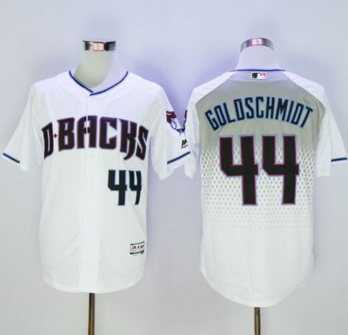 Diamondbacks #44 Paul Goldschmidt White Capri New Cool Base Stitched Jersey