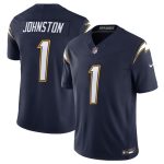 Los Angeles Chargers #1 Quentin Johnston Navy 2025 F.U.S.E. Alternate Vapor Limited Stitched Jersey