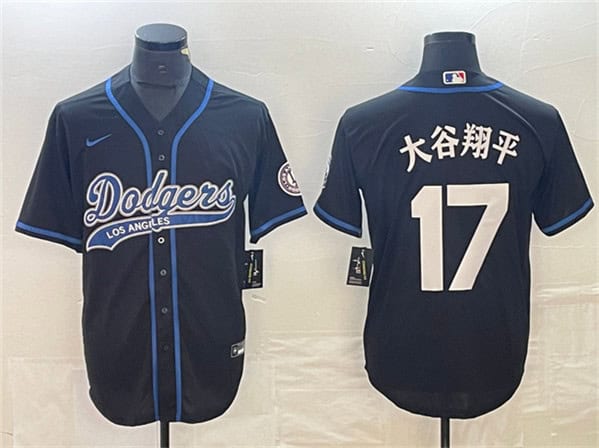 Los Angeles Dodgers #17 ´ó¹ÈÏèÆ½ Black Cool Base With Patch Stitched Jersey