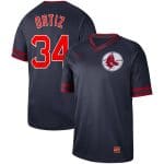 Boston Red Sox #34 David Ortiz Navy Cooperstown Collection Legend Stitched Jersey
