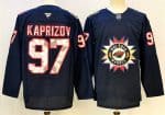Minnesota Wild #97 Kirill Kaprizov Navy 2024-25 Stitched Jersey
