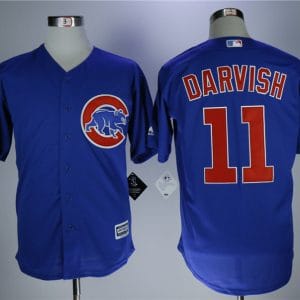 Chicago Cubs #11 Yu Darvish Royal Cool Base Stitched Jersey
