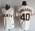 Giants #40 Madison Bumgarner Cream New Cool Base Stitched Jersey