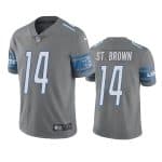 Detroit Lions #14 Amon-Ra St. Brown Gray Vapor Untouchable Limited Stitched Jersey