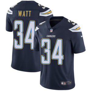 Los Angeles Chargers #34 Derek Watt Navy Blue Vapor Untouchable Limited Stitched Jersey