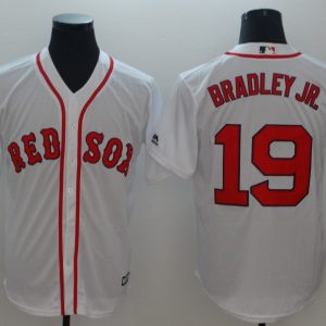 Boston Red Sox #19 Jackie Bradley Jr. Majestic White Cool Base Player Stitched Jersey