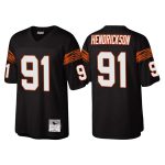 Cincinnati Bengals #91 Trey Hendrickson Black Throwback Legacy Stitched Jersey