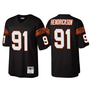 Cincinnati Bengals #91 Trey Hendrickson Black Throwback Legacy Stitched Jersey