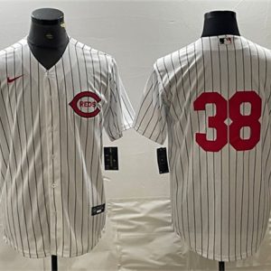 Cincinnati Reds #38 Jose Barrero White Field Of Dreams Stitched Jersey