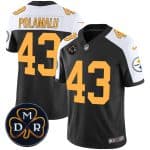 Pittsburgh Steelers #43 Troy Polamalu Black F.U.S.E. DMR Patch Untouchable Limited Stitched Jersey