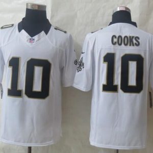 Saints #10 Brandin Cooks White Stitched Limited Nike Jersey