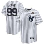 New York Yankees #99 Aaron Judge White 2024 World Series With Name Cool Base Stitched Jersey