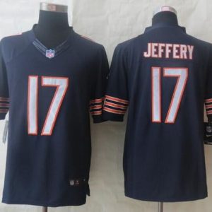 Bears #17 Alshon Jeffery Navy Blue Team Color Stitched Limited Nike Jersey