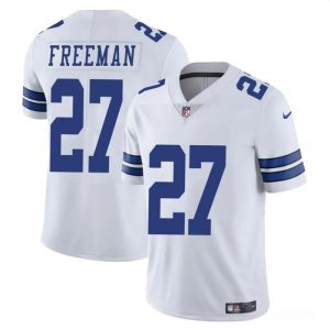 Dallas Cowboys #27 Royce Freeman White Vapor Untouchable Limited Stitched Jersey