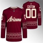 Arizona Coyotes Custom Garnet Alternate Pro Jersey