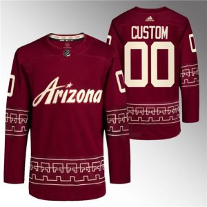 Arizona Coyotes Custom Garnet Alternate Pro Jersey
