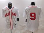 Boston Red Sox #9 Ted Williams White Stitched Jersey