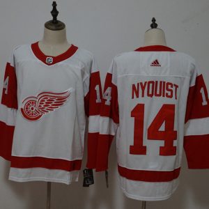 Detroit Red Wings #14 Gustav Nyquist White Stitched Adidas Jersey