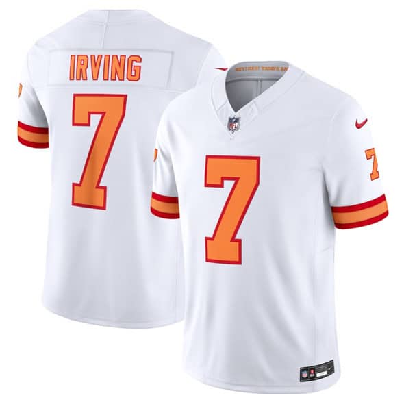 Tampa Bay Buccaneers #7 Bucky Irving White 2025 F.U.S.E. Vapor Limited Football Stitched Jersey