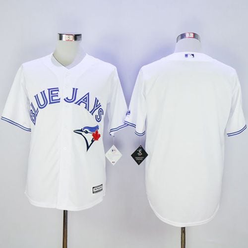 Blue Jays Blank White New Cool Base Stitched Jersey