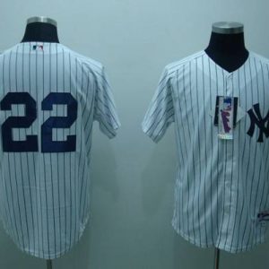 Yankees #22 Jacoby Ellsbury White Stitched Jersey