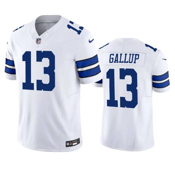 Dallas Cowboys #13 Michael Gallup White 2023 F.U.S.E. Vapor Limited Stitched Jersey