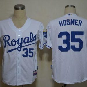 Royals #35 Eric Hosmer White Cool Base Stitched Jersey