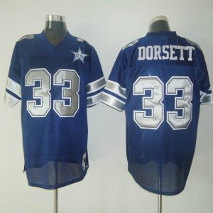 Mitchell Ness Cowboys #33 Tony Dorsett Blue With 25TH Stitched Throwback Jersey