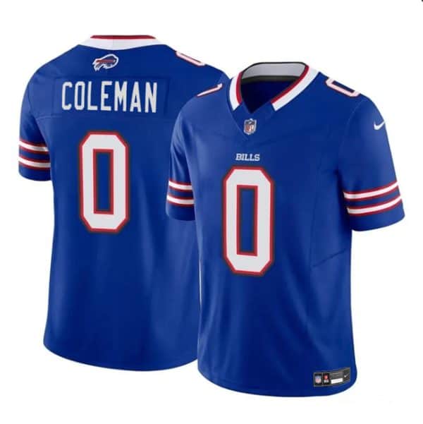 Buffalo Bills #0 Keon Coleman Blue 2024 Draft F.U.S.E. Vapor Untouchable Limited Stitched Jersey