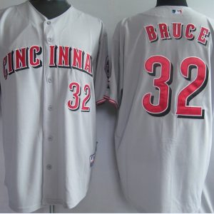 Reds #32 Jay Bruce Grey Cool Base Stitched Jersey