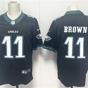 Philadelphia Eagles #11 A.J. Brown Black 2024 New Vapor Untouchable Limited Football Stitched Jersey
