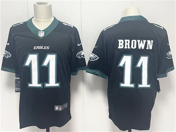 Philadelphia Eagles #11 A.J. Brown Black 2024 New Vapor Untouchable Limited Football Stitched Jersey