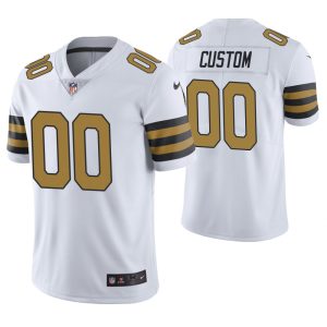 New Orleans Saints ACTIVE PLAYER Custom White Color Rush Limited Stitched NFL Jersey