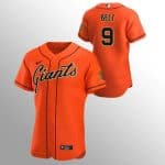 San Francisco Giants #9 Brandon Belt Orange Flex Base Stitched Jersey
