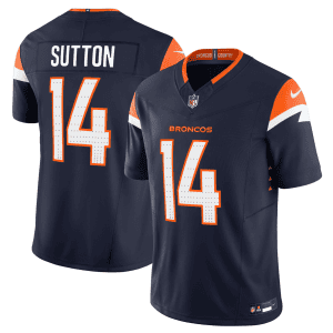 Denver Broncos #14 Courtland Sutton Navy 2024 F.U.S.E. Alternate Vapor Limited Stitched Jersey