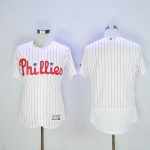 Phillies Blank White(Red Strip) Flexbase Authentic Collection Stitched Jersey