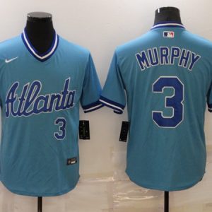 Atlanta Braves #3 Dale Murphy Blue Stitched Baseball Jersey
