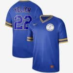 Milwaukee Brewers #22 Christian Yelich "Yeli" Cooperstown Collection Legend Stitched Jersey