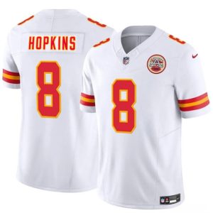 Kansas City Chiefs #8 DeAndre Hopkins White 2024 F.U.S.E. Vapor Untouchable Limited Stitched Jersey