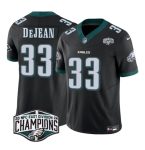 Philadelphia Eagles #33 Cooper DeJean Black 2024 New NFC East Champions F.U.S.E. Vapor Untouchable Limited Stitched Jersey