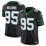 New York Jets #95 Quinnen Williams Black 2024 F.U.S.E. With 2-Star C Patch Vapor Limited Stitched Jersey